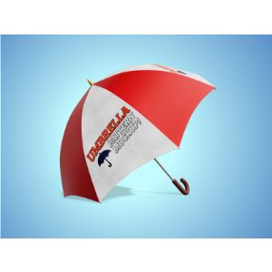 3D Pattern Umbrella -  Mockup Customizable PowerPoint clipart graphic preview.
