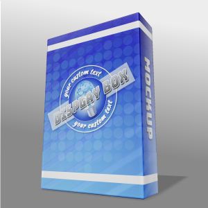 3D Display Box -  Mockup Customizable PowerPoint clipart graphic preview.