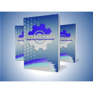 3D Triple Display Box -  Mockup Customizable PowerPoint clipart graphic preview.