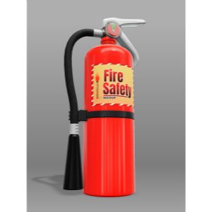 3D Fire Extinguisher-  Mockup Customizable PowerPoint clipart graphic preview.
