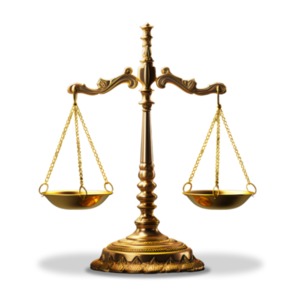 Legal Scales PowerPoint clipart graphic preview.