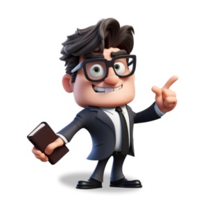 Business Person Pointing PowerPoint clipart graphic preview.