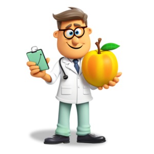 Doctor Nutrition PowerPoint clipart graphic preview.