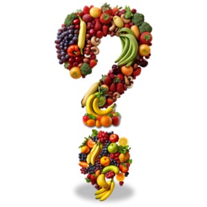 Healthy Eating Question PowerPoint clipart graphic preview.