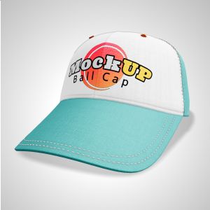 3D Ball Cap -  Mockup Customizable PowerPoint clipart graphic preview.