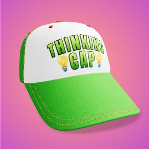 3D Ball Cap -  Mockup Customizable PowerPoint clipart graphic preview.