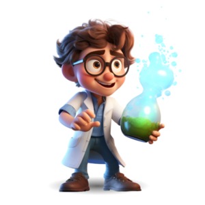 Science Experiment Student PowerPoint clipart graphic preview.