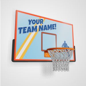 3D Basketball Hoop  -  Mockup Customizable PowerPoint clipart graphic preview.