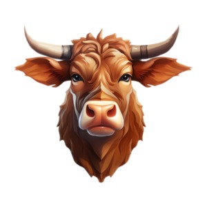Beef Cattle Icon PowerPoint clipart graphic preview.