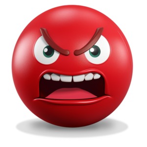 Angry  Emoji: Mad Explosive Facial Expression PowerPoint clipart graphic preview.