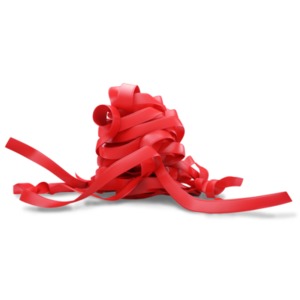 Red Tape Idiom PowerPoint clipart graphic preview.