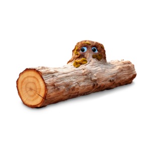 An idiom "Bump on a Log" Illustration PowerPoint clipart graphic preview.