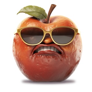 Idiom  "A Bad Apple" PowerPoint clipart graphic preview.