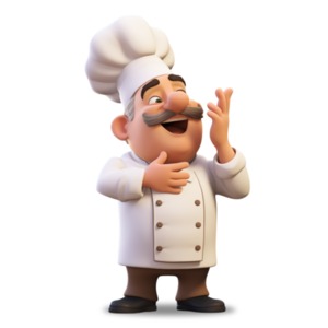 A Chefs Kiss Illustration PowerPoint clipart graphic preview.