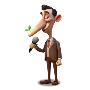 Lying Politician PowerPoint clipart graphic preview.