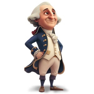 George Washington  Image PowerPoint clipart graphic preview.