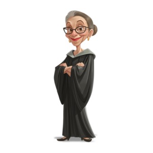 Judge  - Ruth Bader Ginsburg PowerPoint clipart graphic preview.