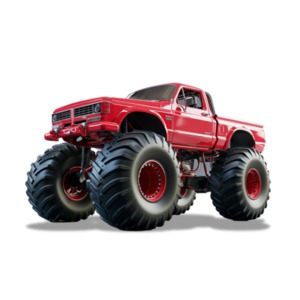 Monster Truck PowerPoint clipart graphic preview.