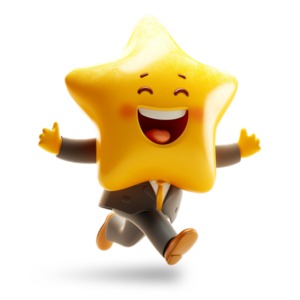 Business Star Promotion PowerPoint clipart graphic preview.