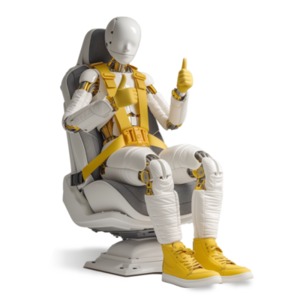 Crash Test Robot Thumbs Up PowerPoint clipart graphic preview.