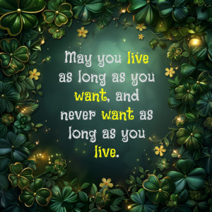 Irish Blessing  Design Customizable PowerPoint clipart graphic preview.