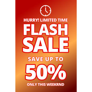 Flash Sale Tag  Design Customizable PowerPoint clipart graphic preview.