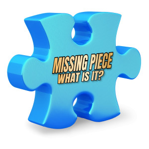 A Missing Piece Customizable PowerPoint clipart graphic preview.