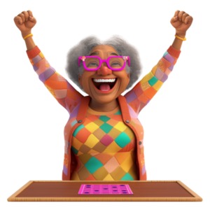 Winning Bingo Card PowerPoint clipart graphic preview.