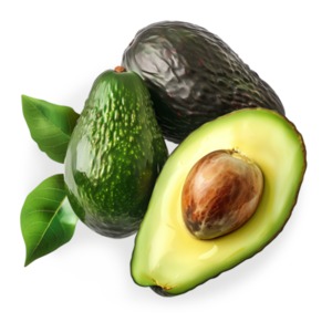 Avocados PowerPoint clipart graphic preview.