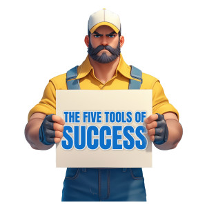 Tool Man Customizable PowerPoint clipart graphic preview.