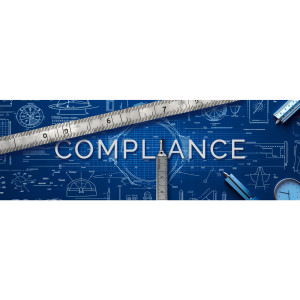 Compliance Banner Customizable PowerPoint clipart graphic preview.