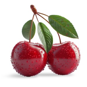 Fresh Cherries PowerPoint clipart graphic preview.