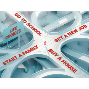 Life Choices Customizable PowerPoint clipart graphic preview.