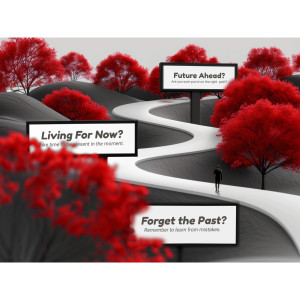 Life's Road Customizable PowerPoint clipart graphic preview.