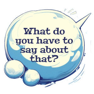 Stylized Speech Bubble Customizable PowerPoint clipart graphic preview.