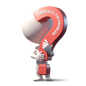 Embrace the Problem Customizable PowerPoint clipart graphic preview.