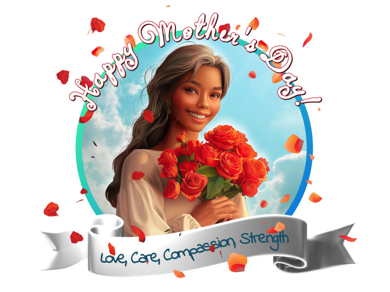 High-resolution customizable clipart of Happy Mothers Day Flowers Clipart, designed for seasonal marketing campaigns, corporate event presentations, and holiday promotions.