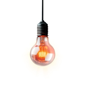 Illuminated Hanging Light PowerPoint clipart graphic preview.