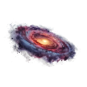 Galaxy Matter PowerPoint clipart graphic preview.