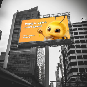 Urban Billboard Customizable PowerPoint clipart graphic preview.