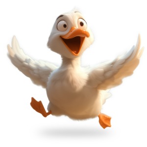 Silly Goose Idiom PowerPoint clipart graphic preview.