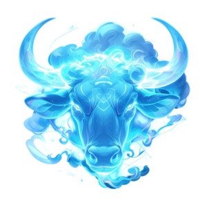 Zodiac Taurus Bull PowerPoint clipart graphic preview.