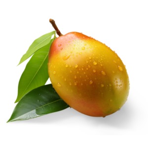 Ripe Mango PowerPoint clipart graphic preview.