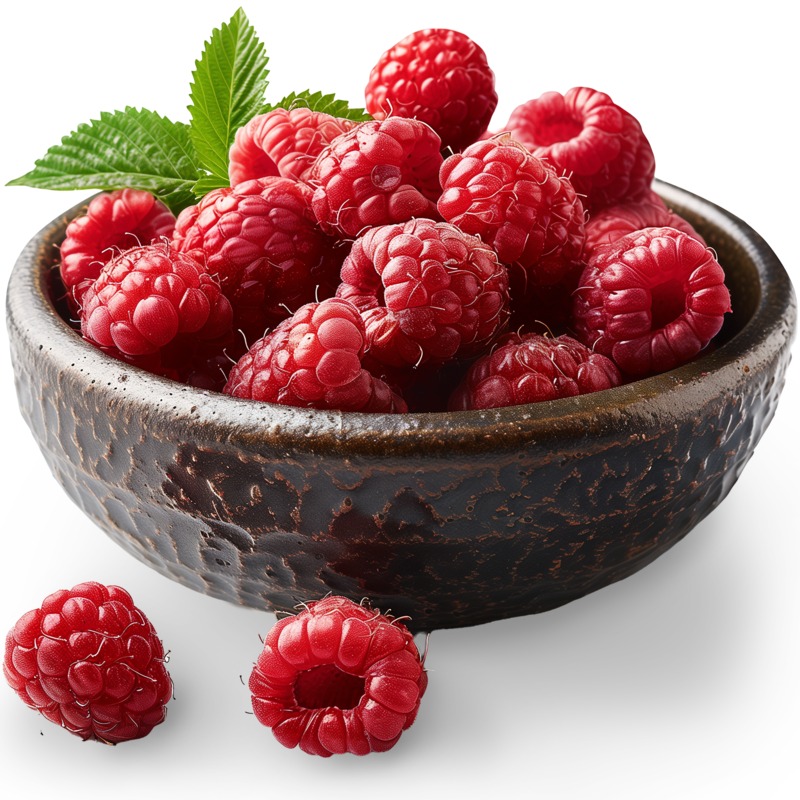 High-resolution clipart illustration of Fresh Raspberries Clipart, designed for environmental education decks, outdoor recreation marketing, and conservation awareness campaigns.