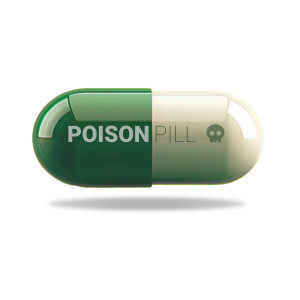 Custom Poison Pill Customizable PowerPoint clipart graphic preview.