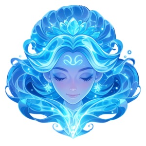 Zodiac Virgo Maiden PowerPoint clipart graphic preview.