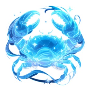 Zodiac Cancer Crab PowerPoint clipart graphic preview.