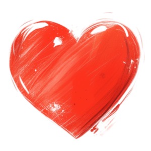 Sketched Heart PowerPoint clipart graphic preview.