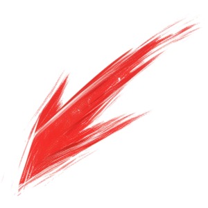 Small Falling Arrow  Sketch PowerPoint clipart graphic preview.