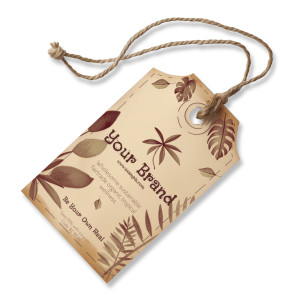 Rustic Product Tag Customizable PowerPoint clipart graphic preview.